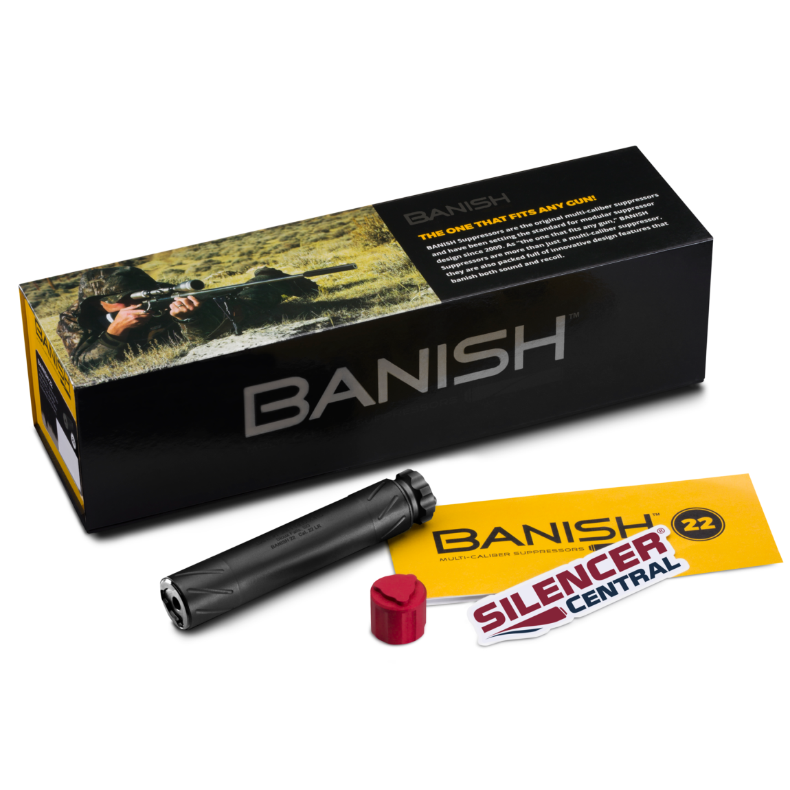 The Banish 22 Rimfire Suppressor